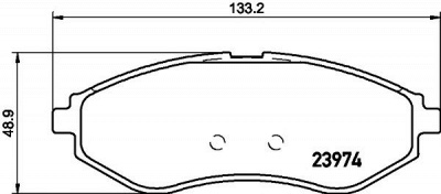 HELLA PAGID 8db355011251 -  Комплект тормозных колодок, дисковый тормоз